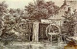 Watermill by Meindert Hobbema